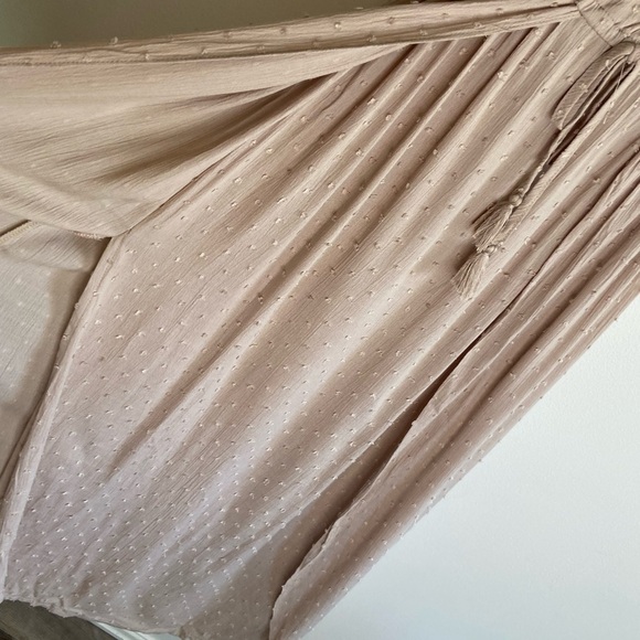 Spiaggia Dolce Women’s Cover Up Maxi Dress Size XS Polka Dot Color Mauve Pink - Picture 3 of 7